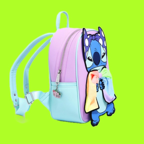 Loungefly Disney Lilo & Stitch Super Stitch with Rainbow Cape Mini Backpack main image 5